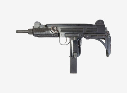 Deactivated Submachine UZI With Folding 9 MM