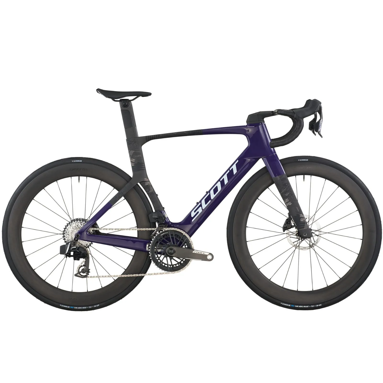 Vélo de route carbone Scott Foil RC Team Grape Purple / Carbon Black 2026 Vélo de route carbone Scott Foil RC Team Grape Purple / Carbon Black 2026