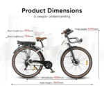 SAMEBIKE RS-A07 | Vélo électrique urbain 28” – Image 10