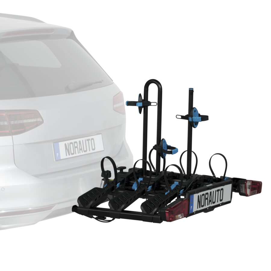 Porte-vélos sur attelage NORAUTO DECK 200-3 pour 3 vélos Porte-vélos sur attelage NORAUTO DECK 200-3 pour 3 vélos